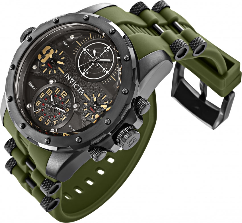 Invicta Coalition Forces Quartz Black Dial Analog Watch For Gents - 31138