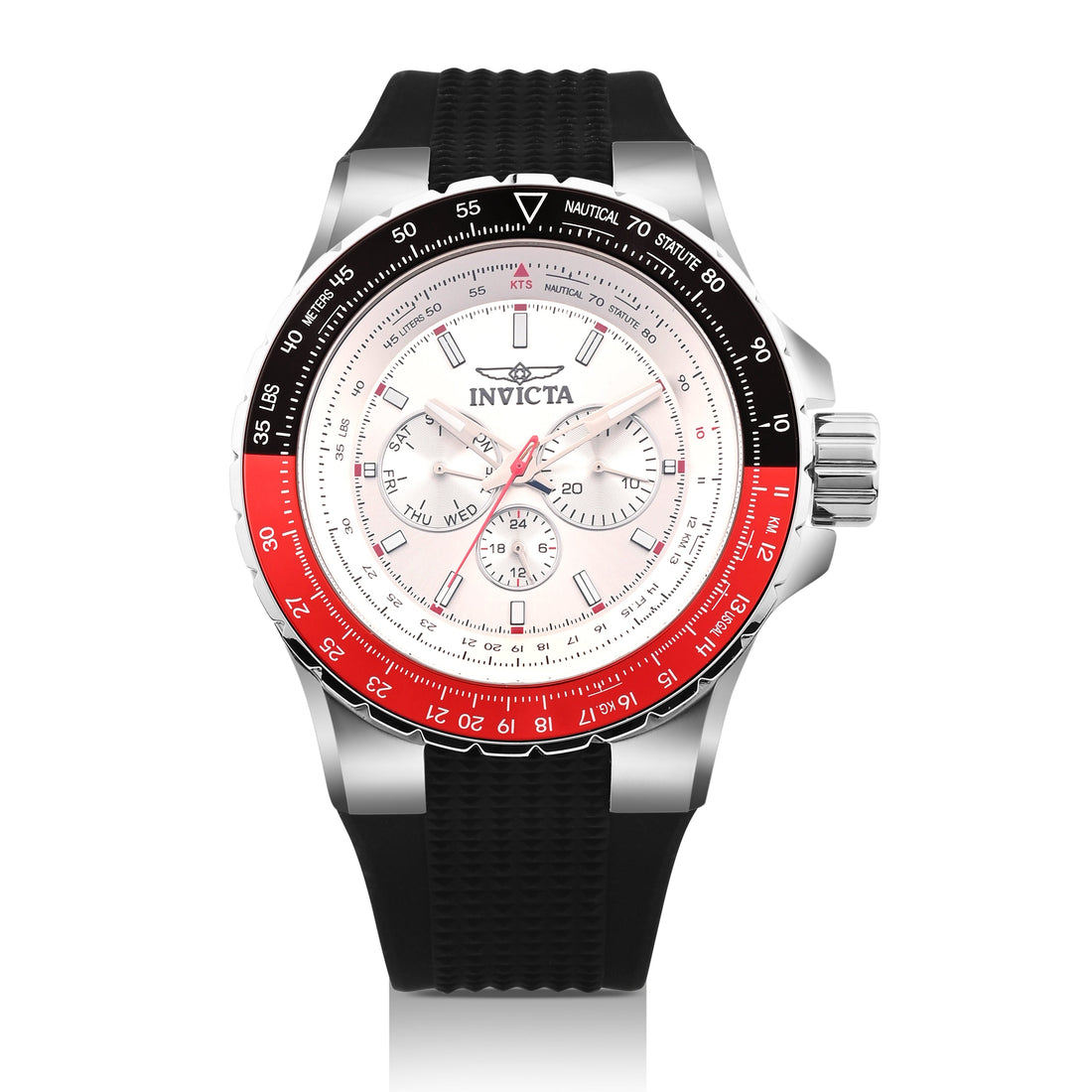 Invicta Aviator Quartz Silver Dial Analog Watch For Gents - 33027