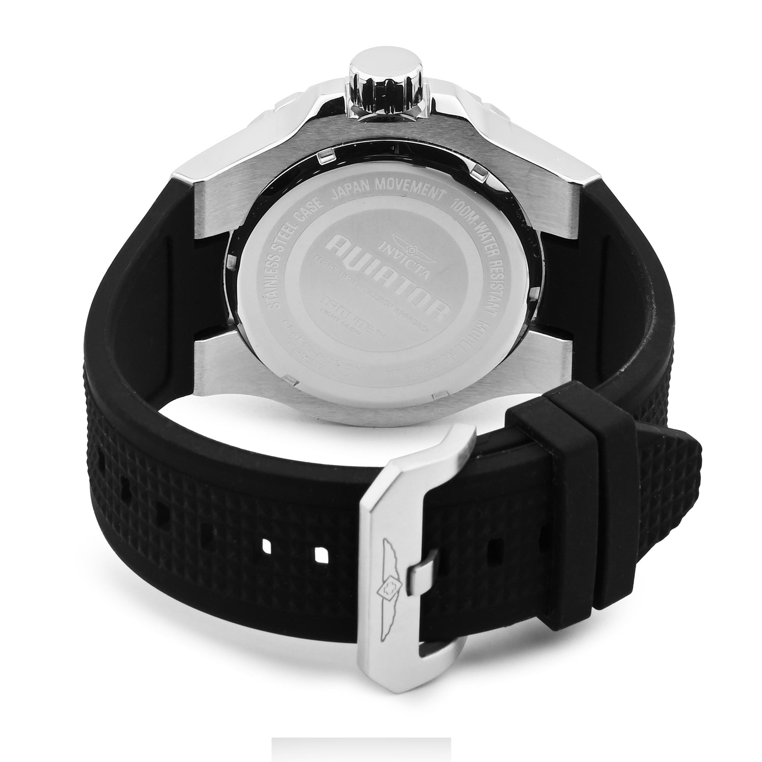 Invicta Aviator Quartz Silver Dial Analog Watch For Gents - 33027