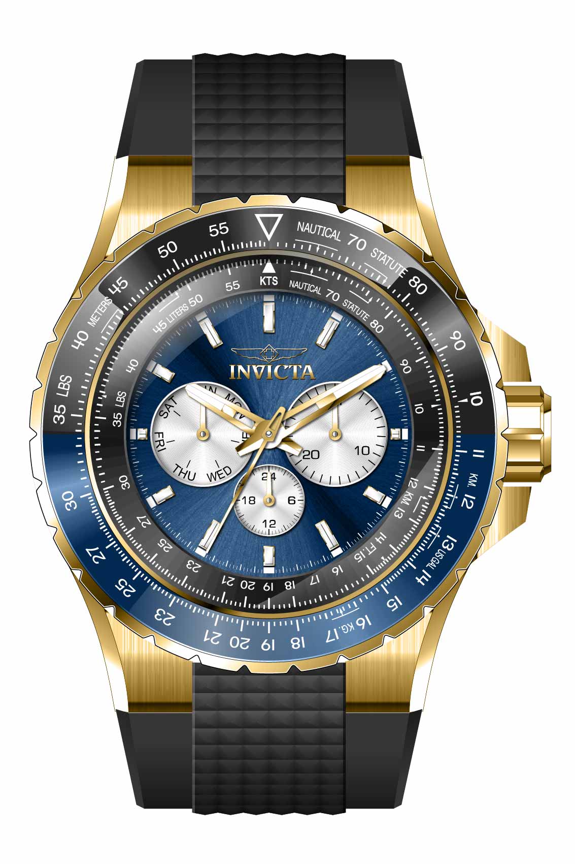 Invicta Aviator Quartz Multicolor Dial Analog Watch For Gents - 33031