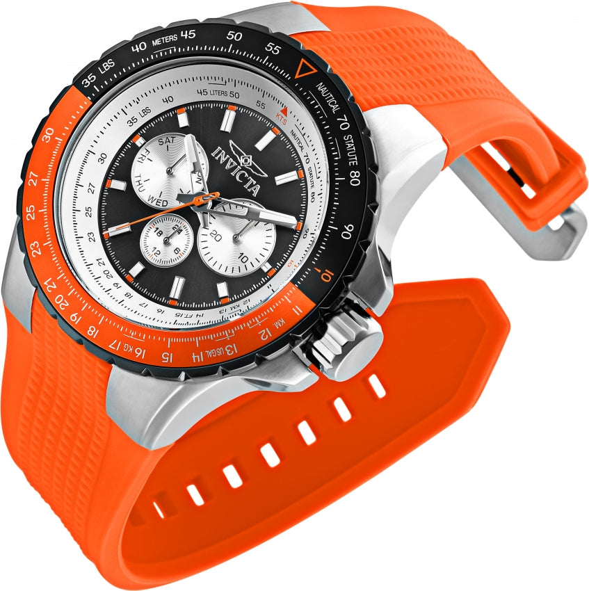 Invicta Aviator Quartz Black Dial Analog Watch For - Gents 33035