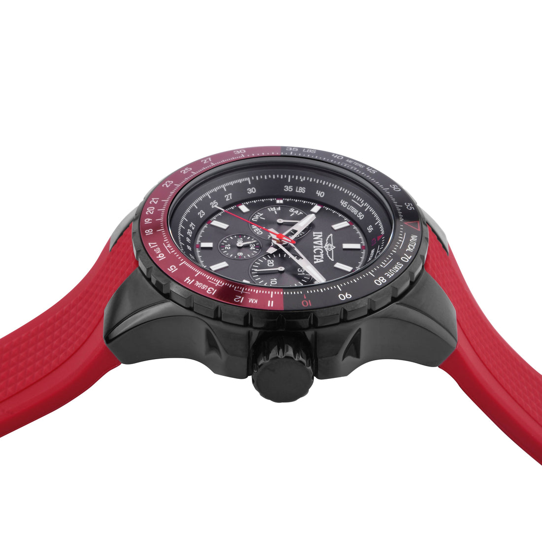 Invicta Aviator Quartz Black Dial Gent&