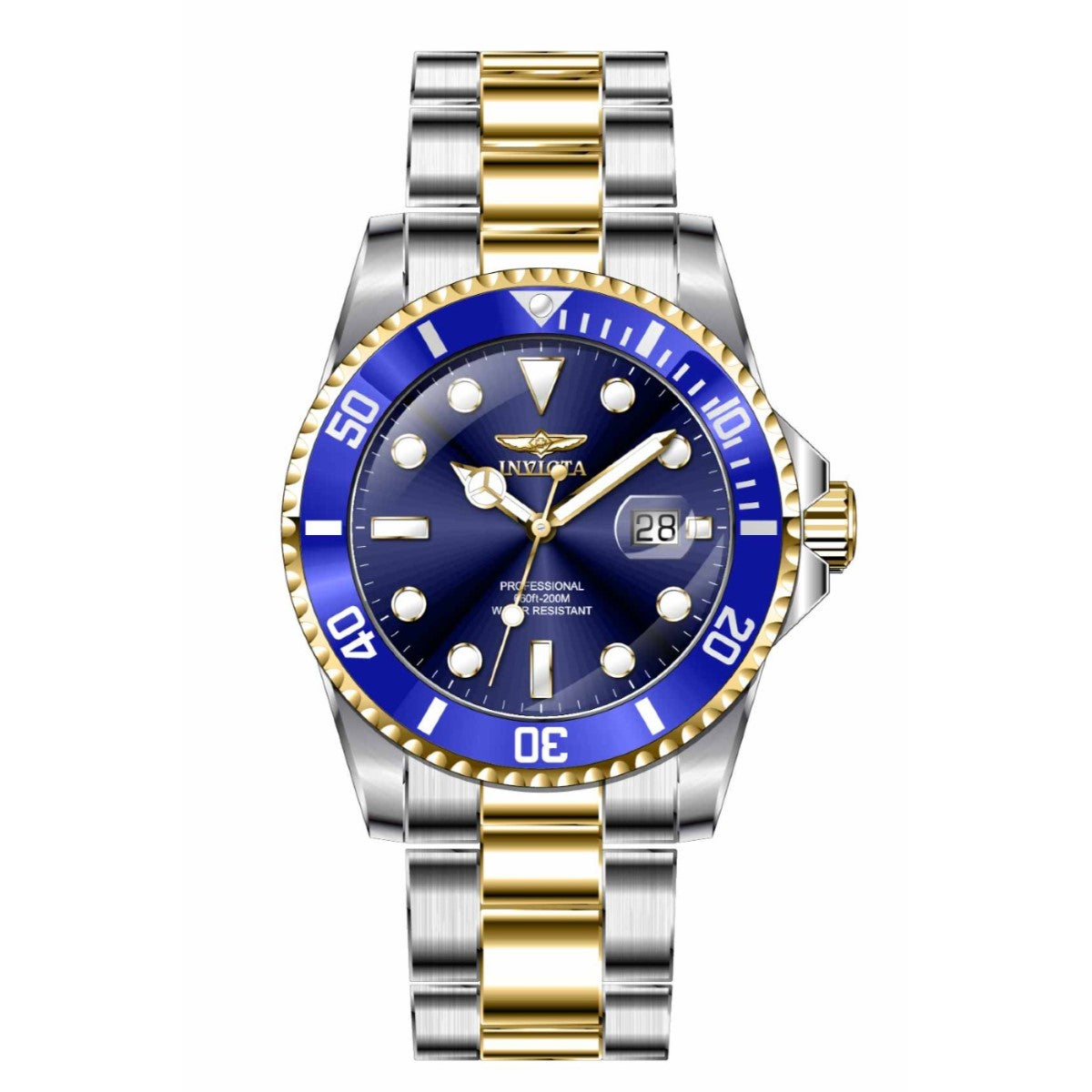 Invicta Stainless Steel Analog Blue Dial, Multi-Color Band Men Watch-33268