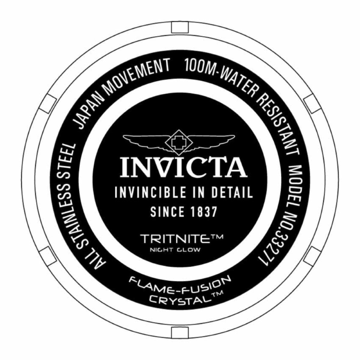 Invicta Stainless Steel Pro Diver Black Dial, Gold Band Analog Watch for Men - 33271
