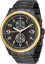 Invicta Stainless Steel Specialty Analog Black Dial Black Band Men's Watch - 34000