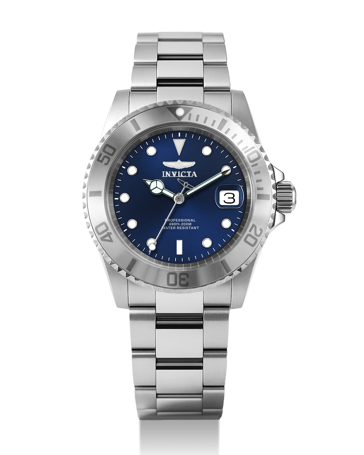 Invicta Pro Diver Quartz Blue Dial Analog Watch For Gents - 34023