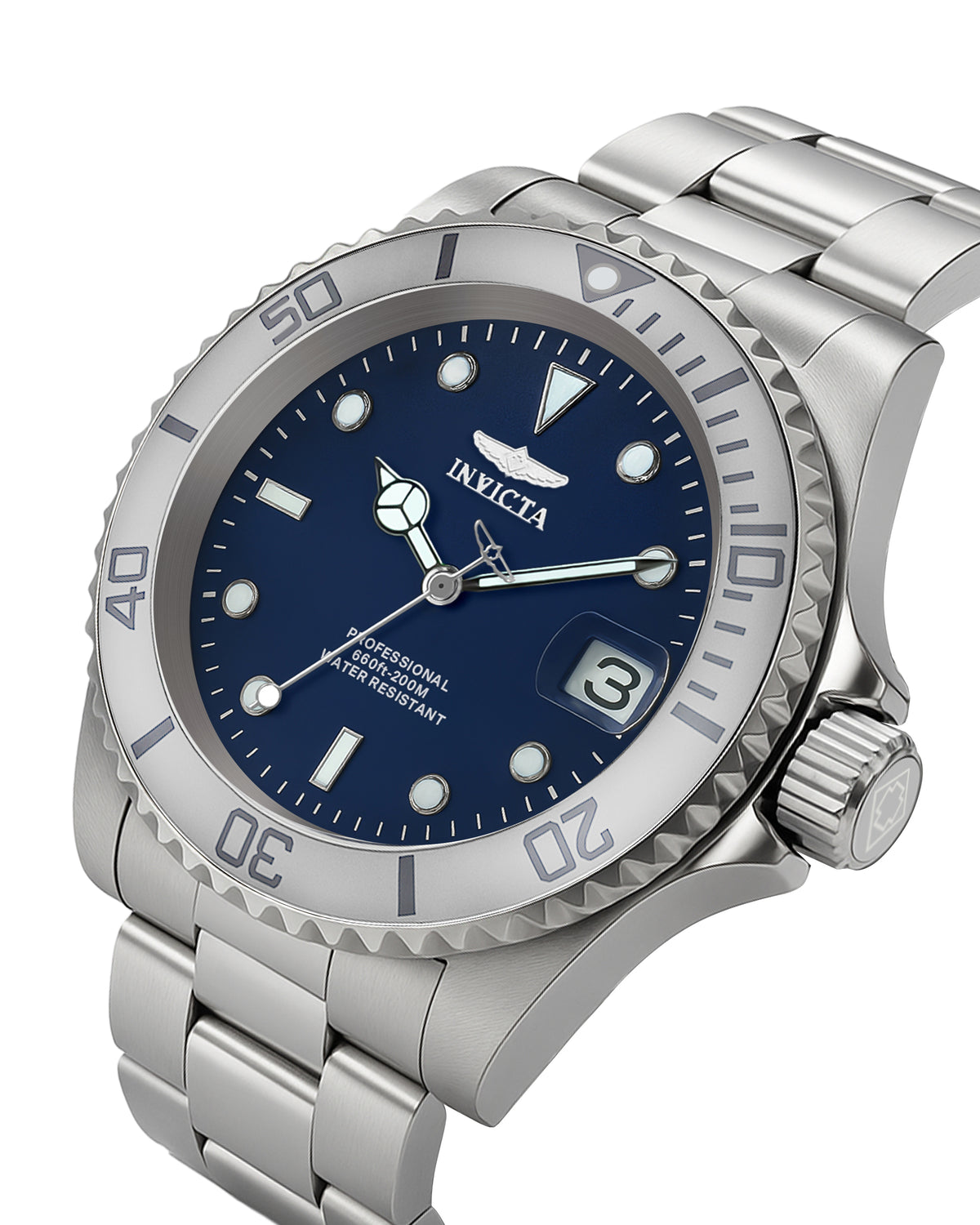 Invicta Pro Diver Quartz Blue Dial Analog Watch For Gents - 34023