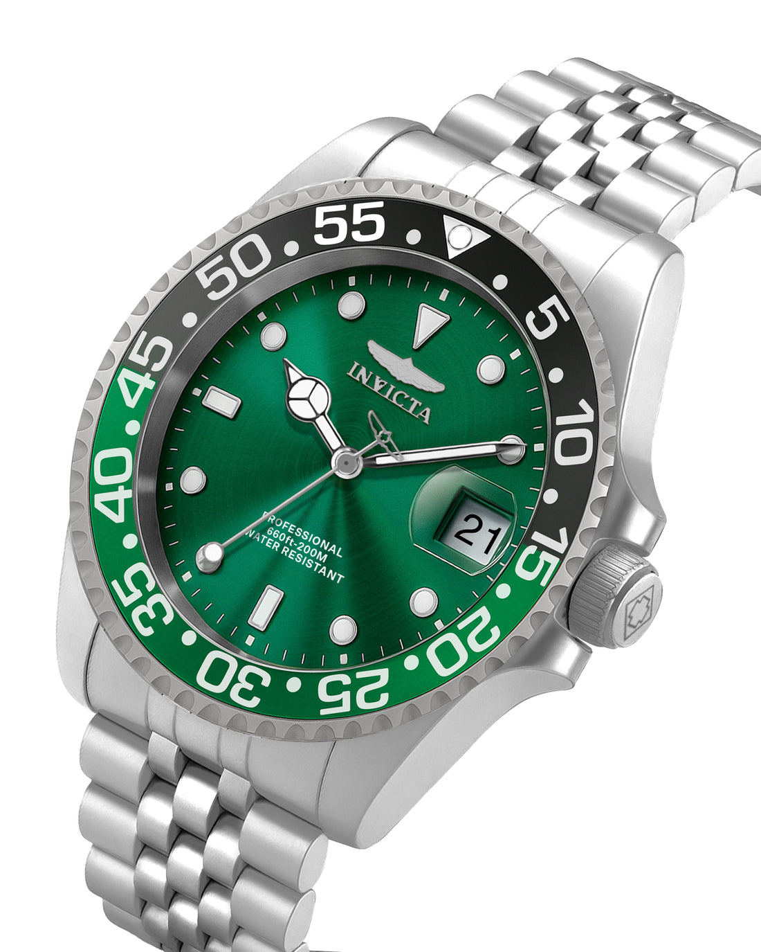 Invicta Pro Diver Quartz Green Dial Analog Watch For Gents - 34105