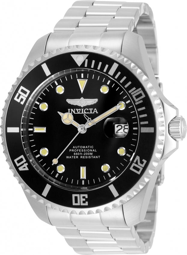 Invicta Pro Diver Automatic Caliber NH35A Movement Black Dial Analog Watch For - Gents 35717