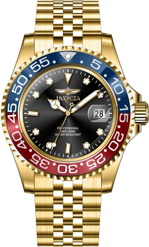 Invicta Pro Diver Quartz Black Dial Analog Watch For Gents - 36041