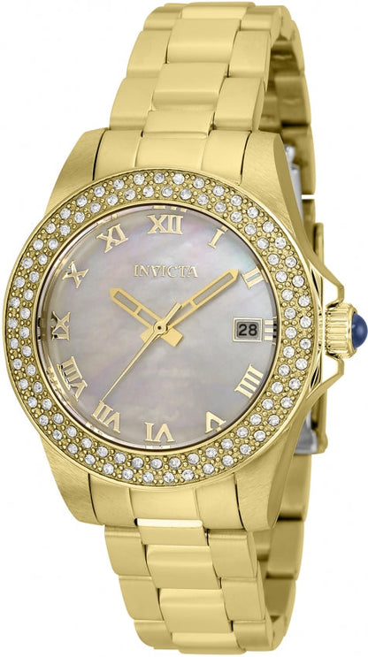 Invicta Angel Quartz Caliber PC32A Movement White Dial Analog Watch For - Ladies 36073