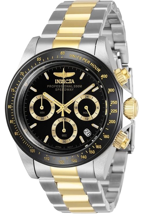 Invicta Speedway Quartz Black Dial Analog Watch For - Gents 36743