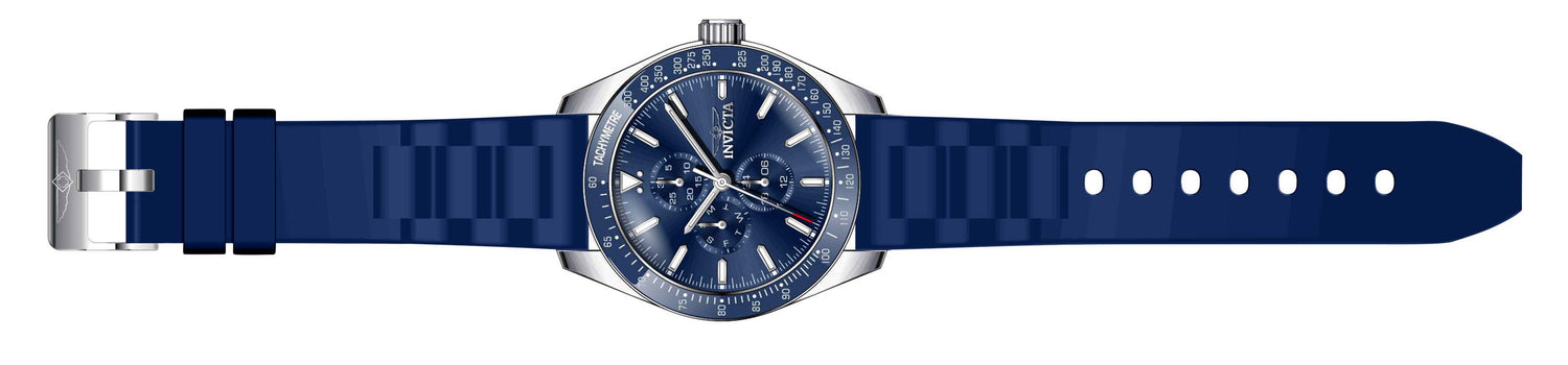 Invicta Silicone Analog Blue Dial Men&