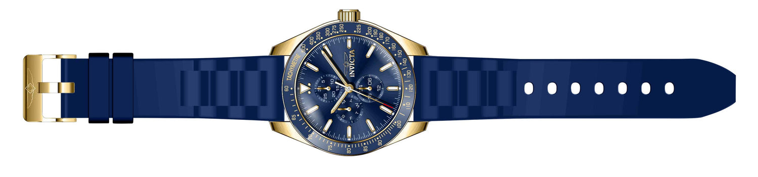Invicta Silicone Analog Blue Dial Men&