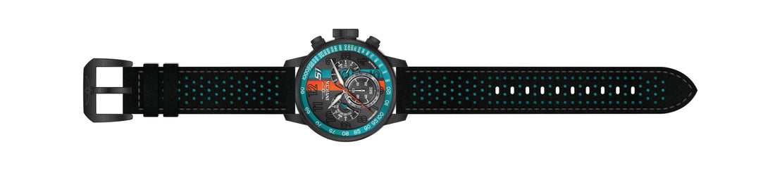Invicta Leather Analogue Multicolour Dial Men&
