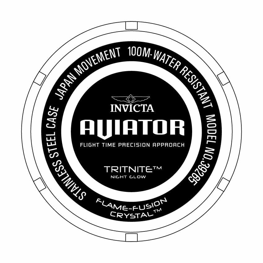 Invicta Aviator Multicolour Dial Mens Watch - 39265