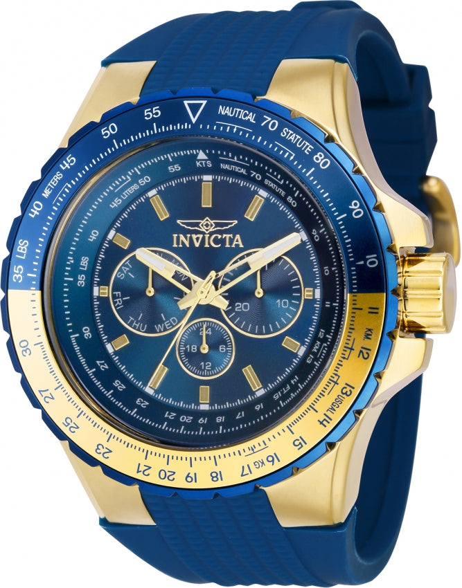 Invicta Aviator Quartz Blue Dial Analog Watch For Gents - 39309