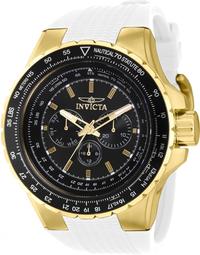 Invicta Aviator Quartz Black Dial Analog Watch For Gents - 39312