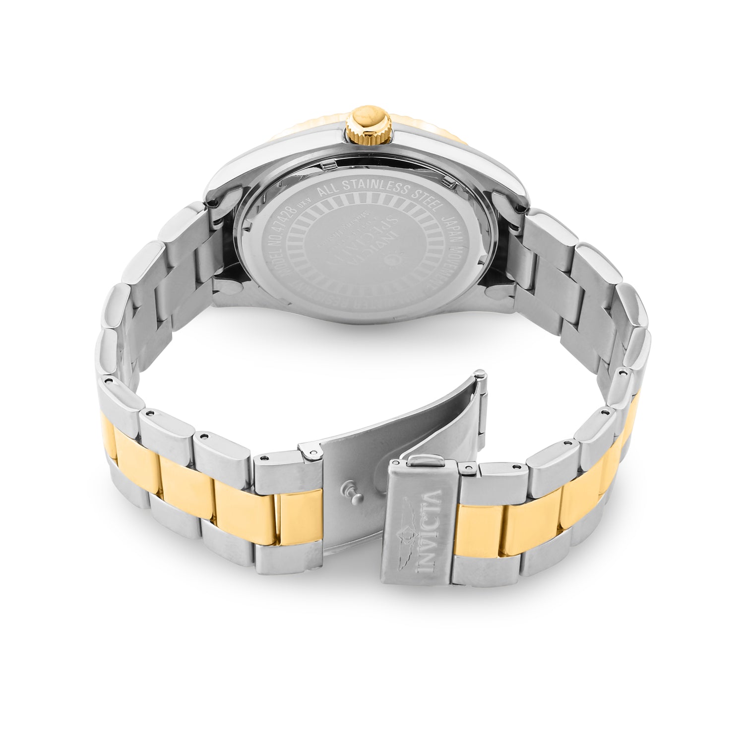 Invicta Specialty Quartz Gold Dial Analog Watch For - Gents 47428
