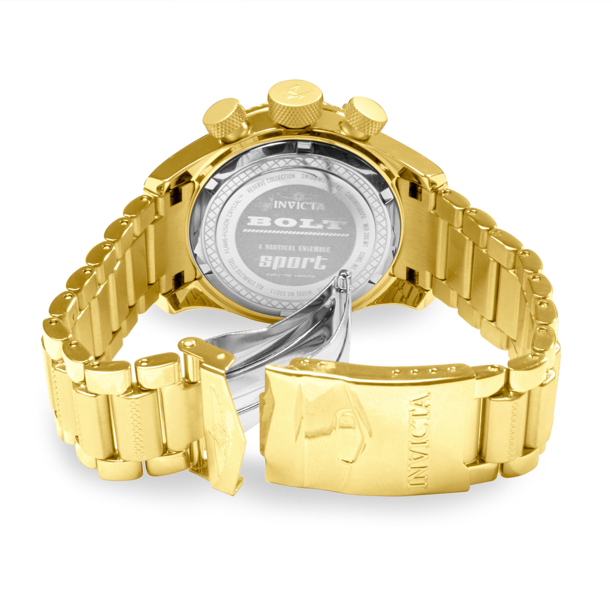 Invicta Bolt Quartz White Dial Analog Watch For - Gents 90011