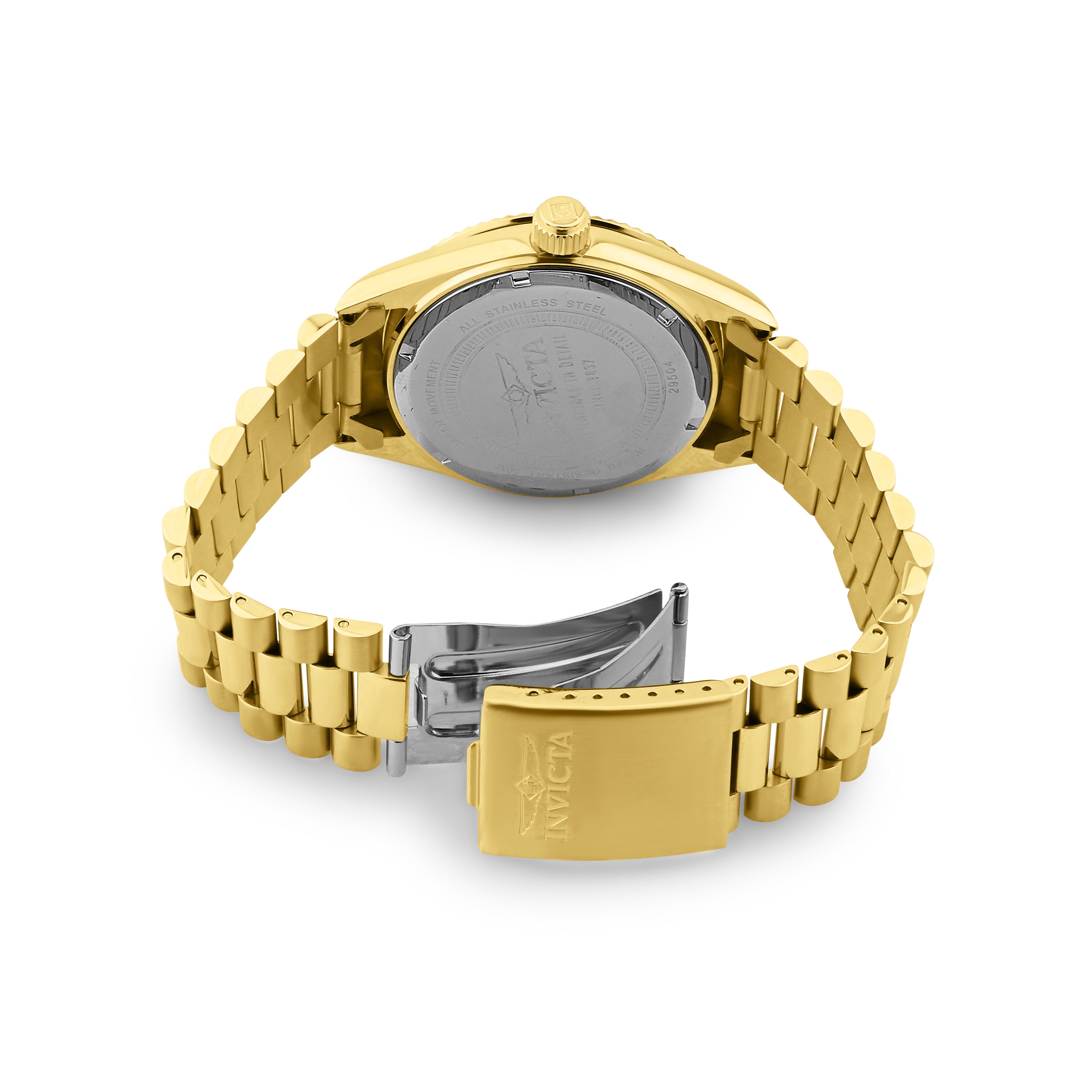 Invicta Specialty Quartz Gold Dial Analog Watch For - Gents 29504