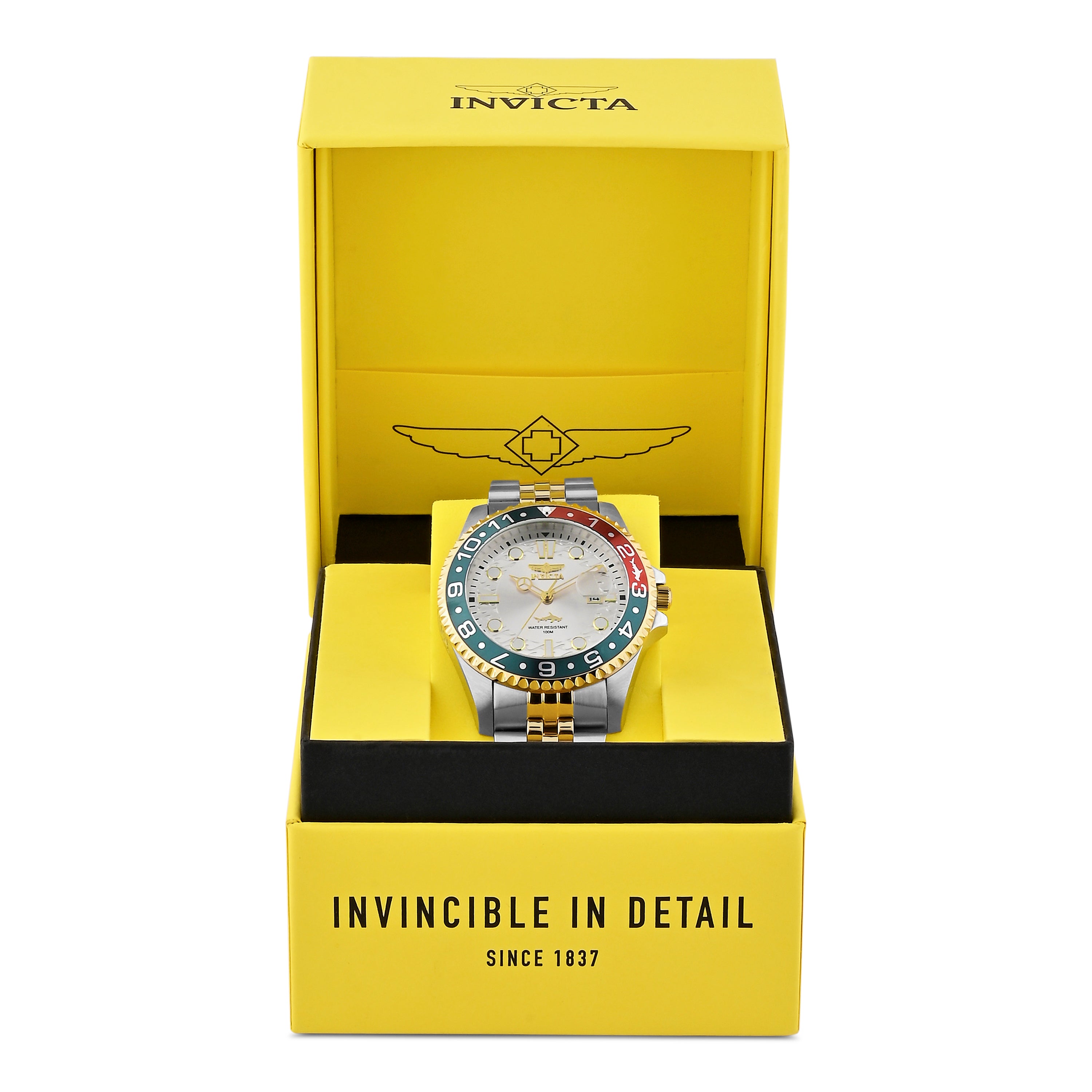 Invicta Stainless Steel Pro Diver Analog Silver Dial Watch for Men - 40010