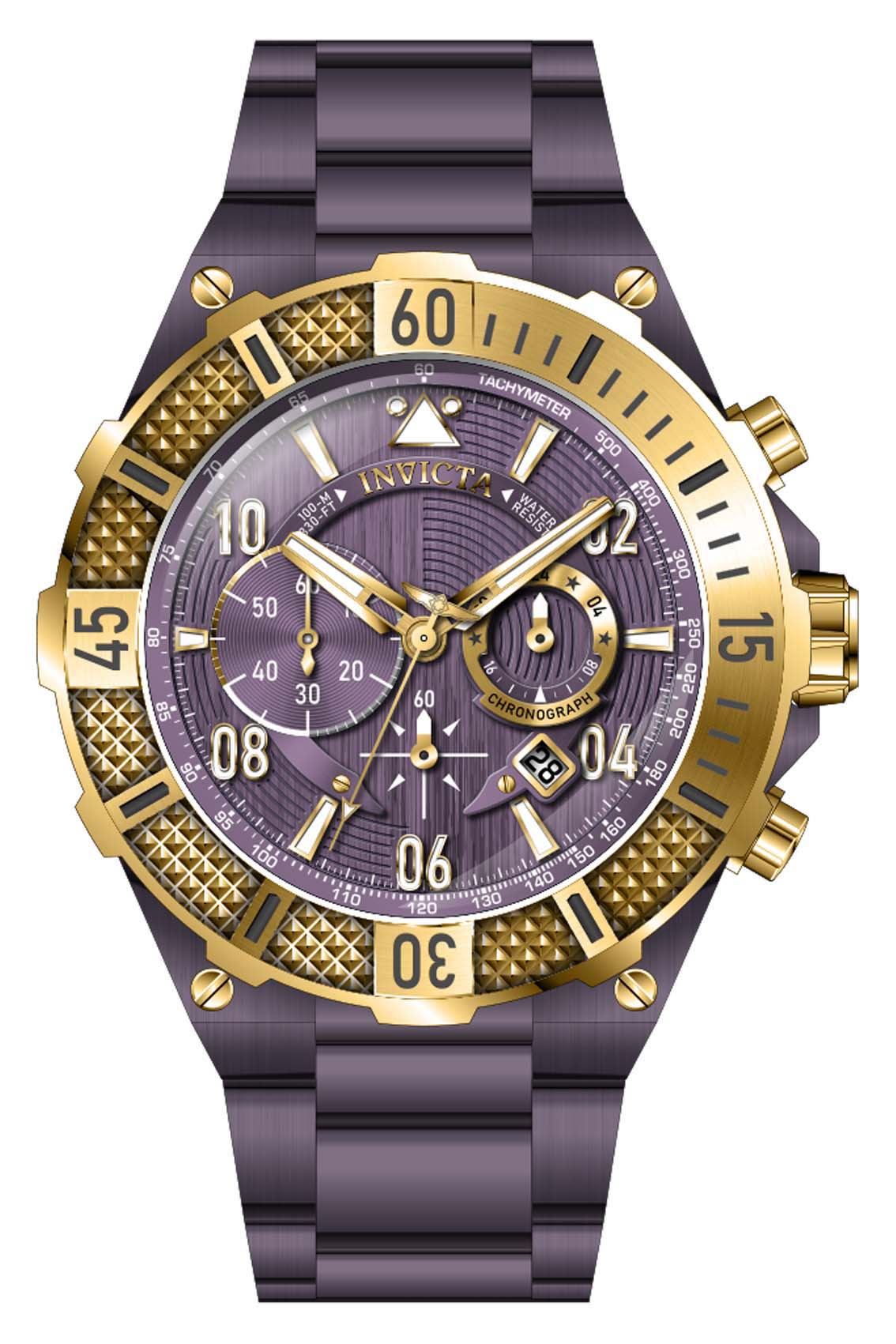Invicta Aviator Multicolour Dial Men&