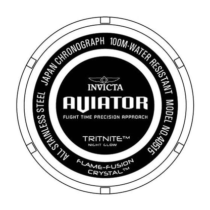 Invicta Aviator Red Dial Mens Watch - 40515