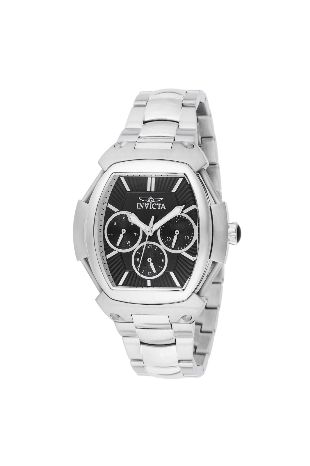 Invicta Vintage Quartz Black Dial Analog Watch For Gents - 41614
