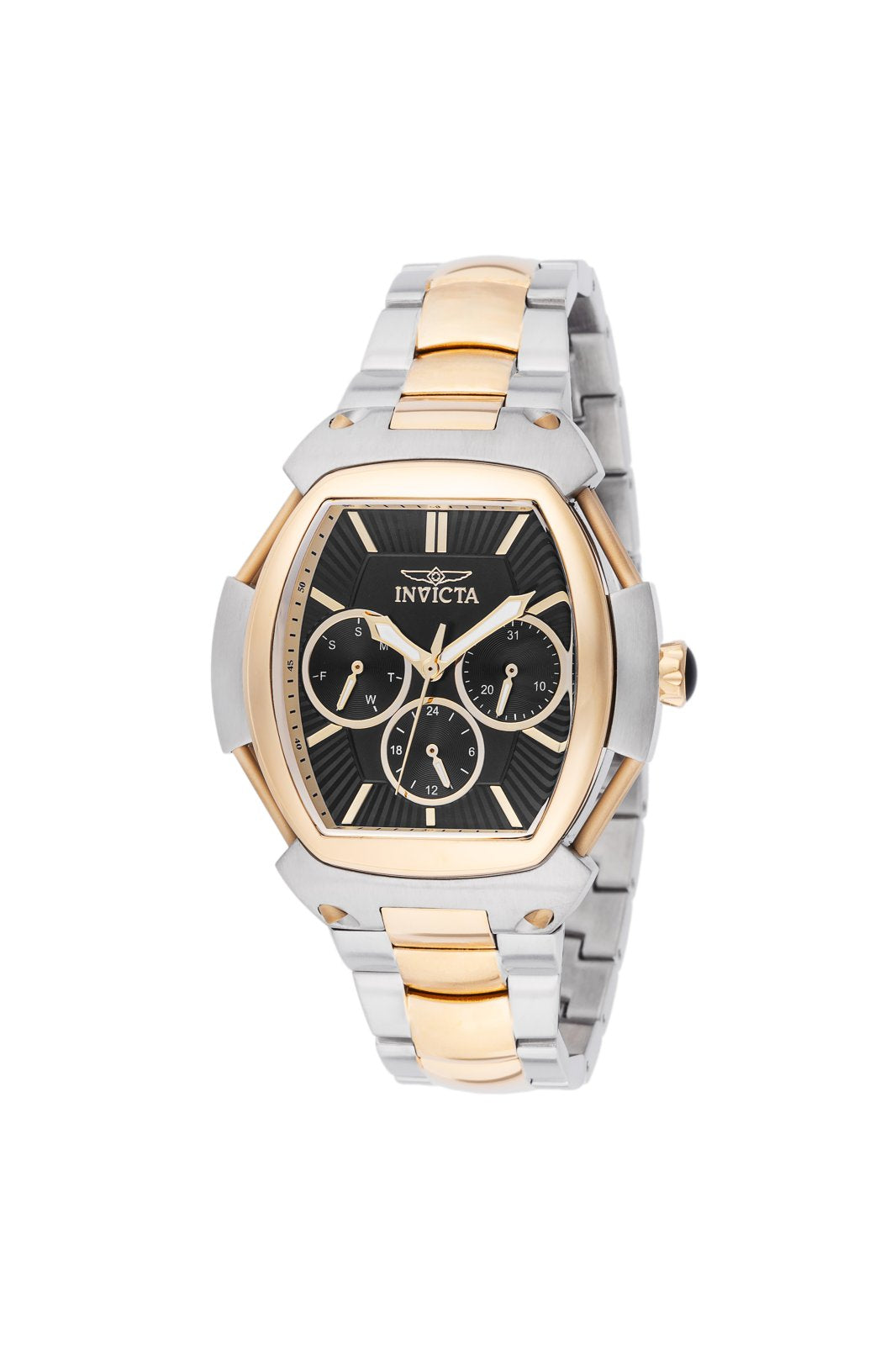 Invicta Vintage Quartz Black Dial Analog Watch For Gents - 41615