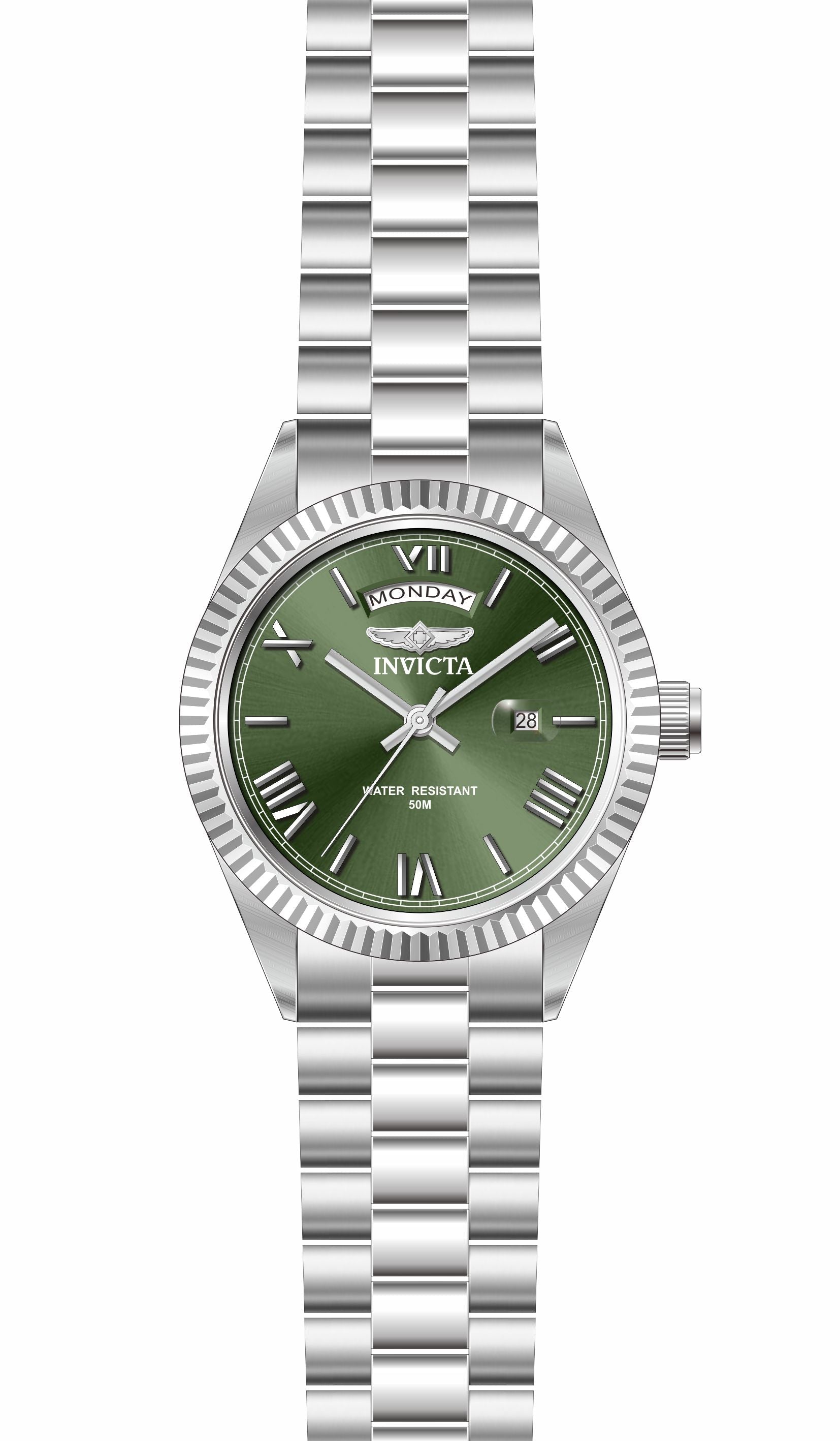 Invicta Specialty Quartz Green Dial Analog Watch For Gents - 43936