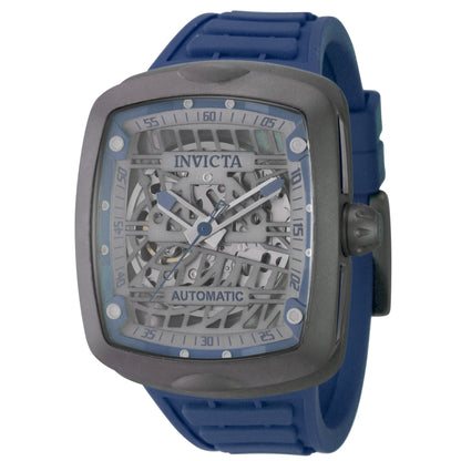 Invicta Silicone Analogue Multicolor Dial, Band Color Blue Men&