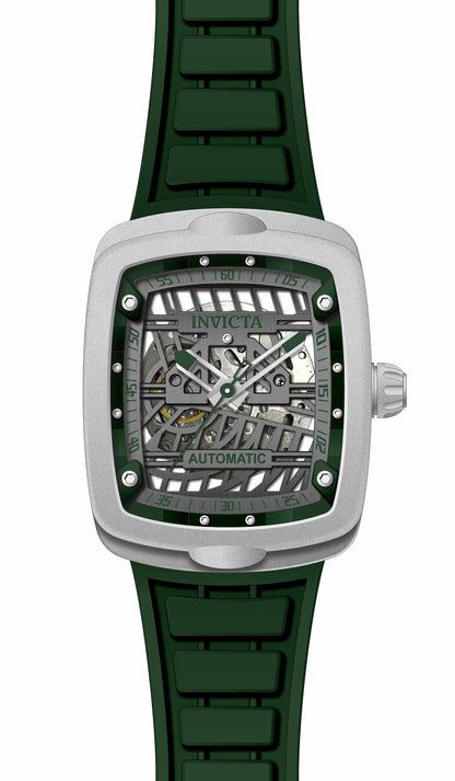 Invicta Silicone Analogue Multicolor Dial Mens Watch-44213, Band Color:Green