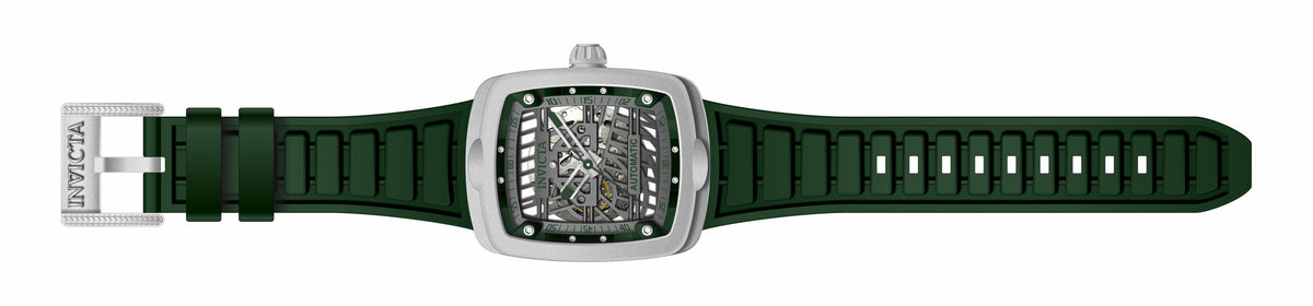 Invicta Silicone Analogue Multicolor Dial Mens Watch-44213, Band Color:Green