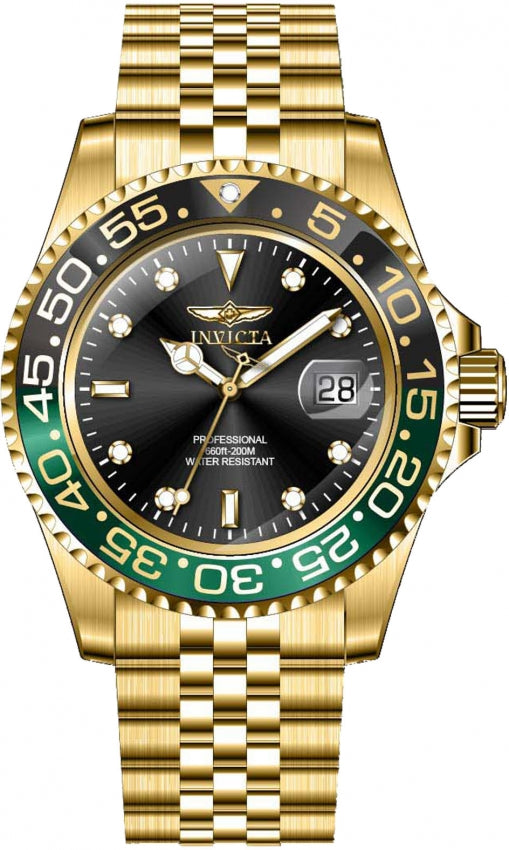 Invicta Pro Diver Quartz Black Dial Analog Watch for Men - 44526