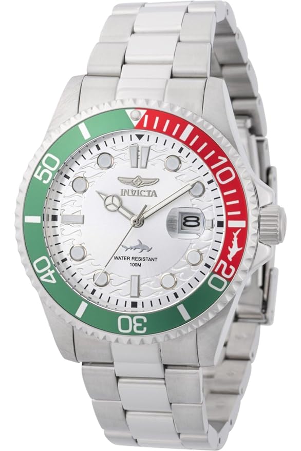 Invicta Stainless Steel Analog Silver Dial Mens Watch-44714