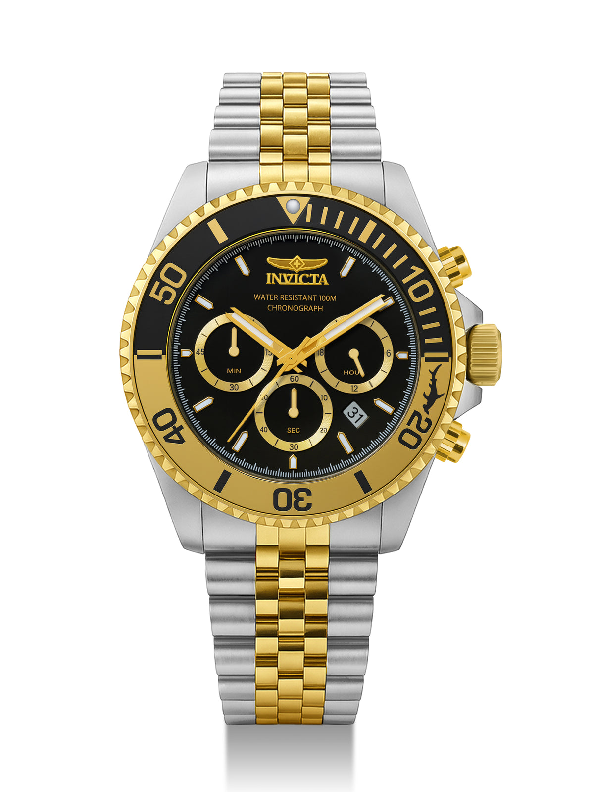 Invicta Pro Diver Quartz Black Dial Watch For Gents - 44720
