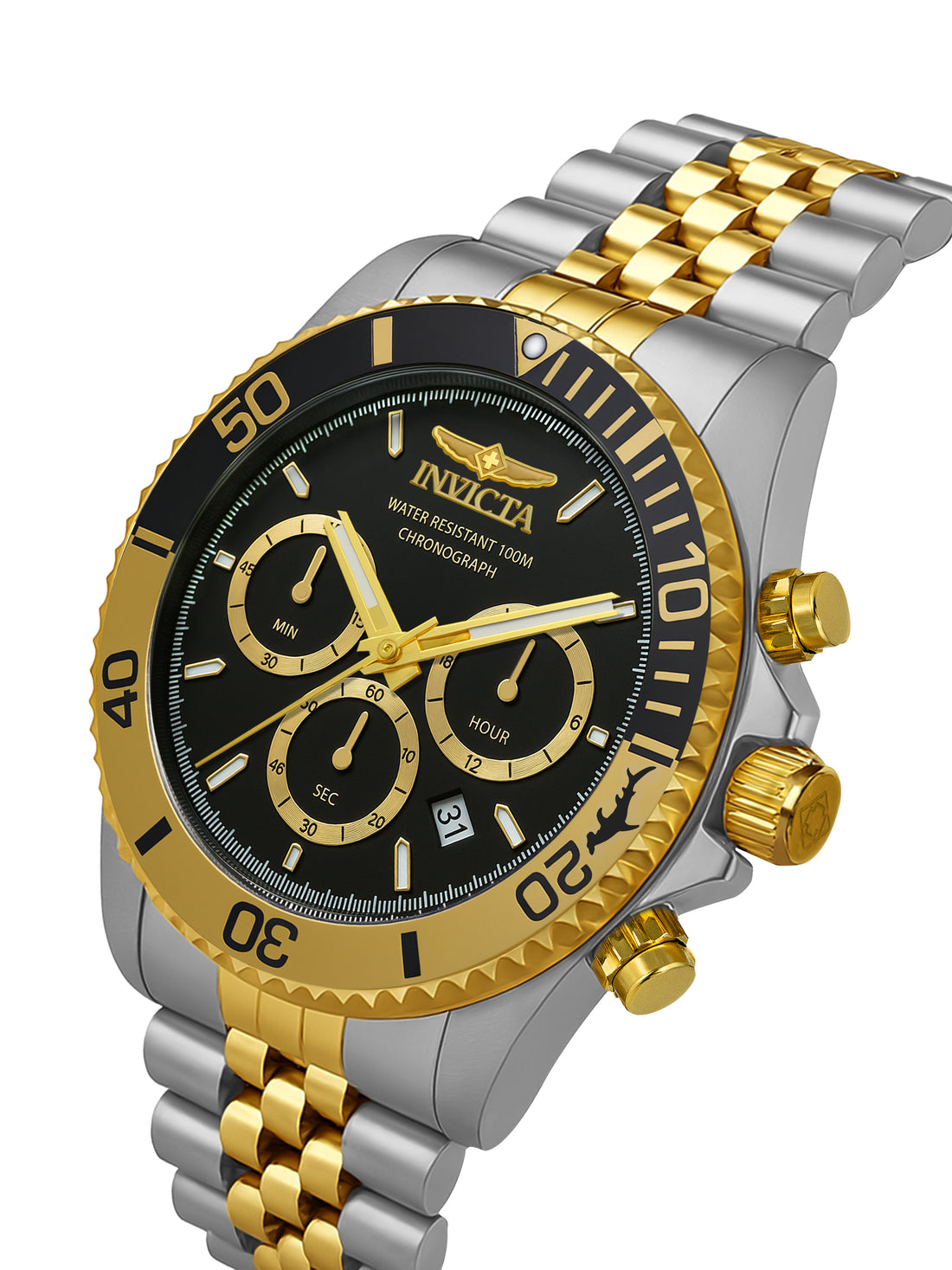 Invicta Pro Diver Quartz Black Dial Watch For Gents - 44720