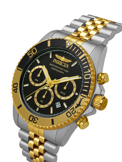 Invicta Pro Diver Quartz Black Dial Watch For Gents - 44720