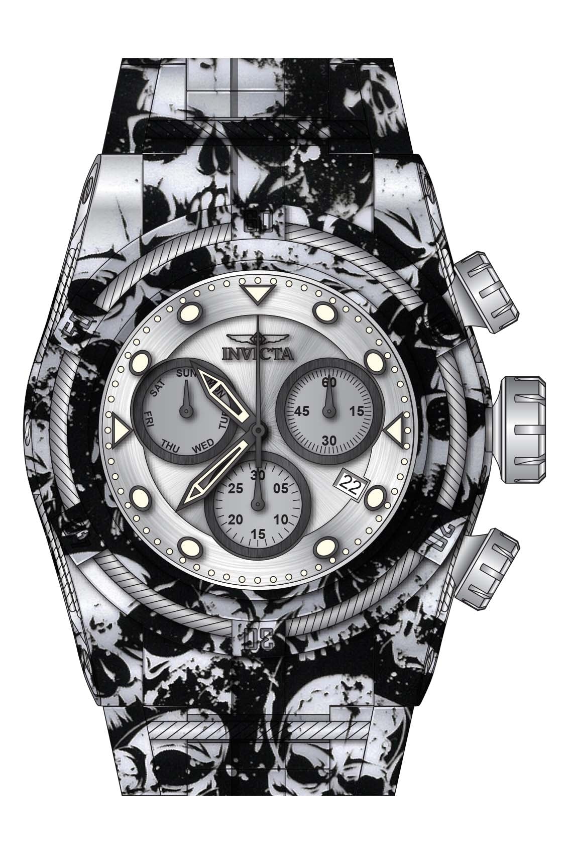 Invicta Bolt Quartz Multicolor Dial Watch For Gents - 45489