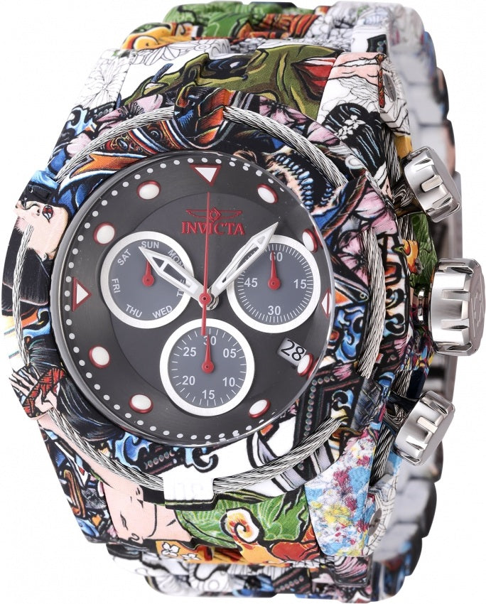 Invicta Bolt Quartz Black, Silver, Grey Dial Analog Watch For - Gents 45490