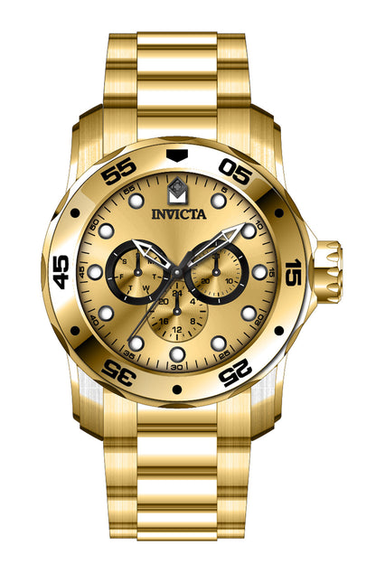 Invicta Pro Diver Gold Dial Mens Watch - 45725