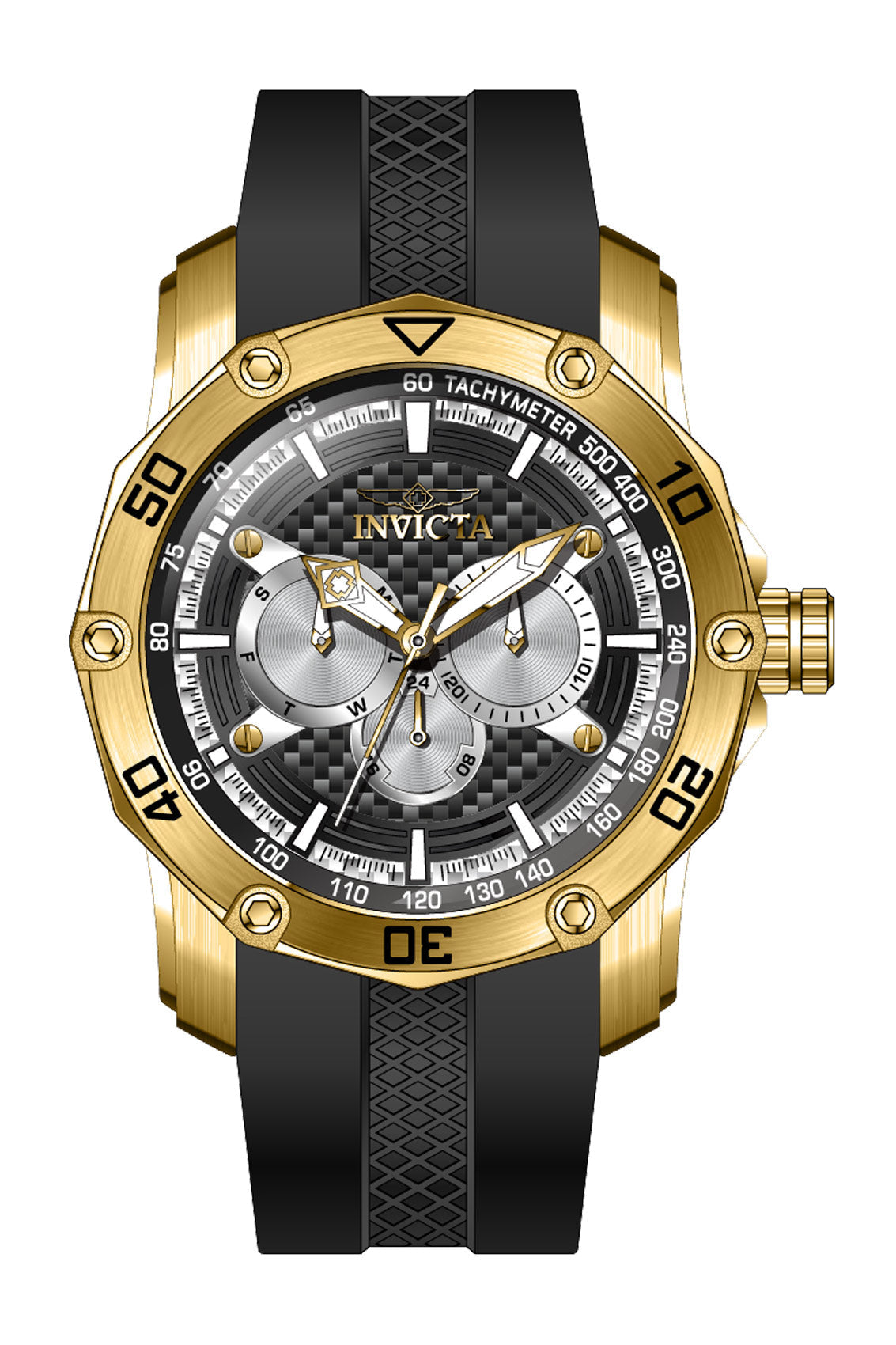 Invicta Pro Diver Multicolour Dial Mens Watch - 45743