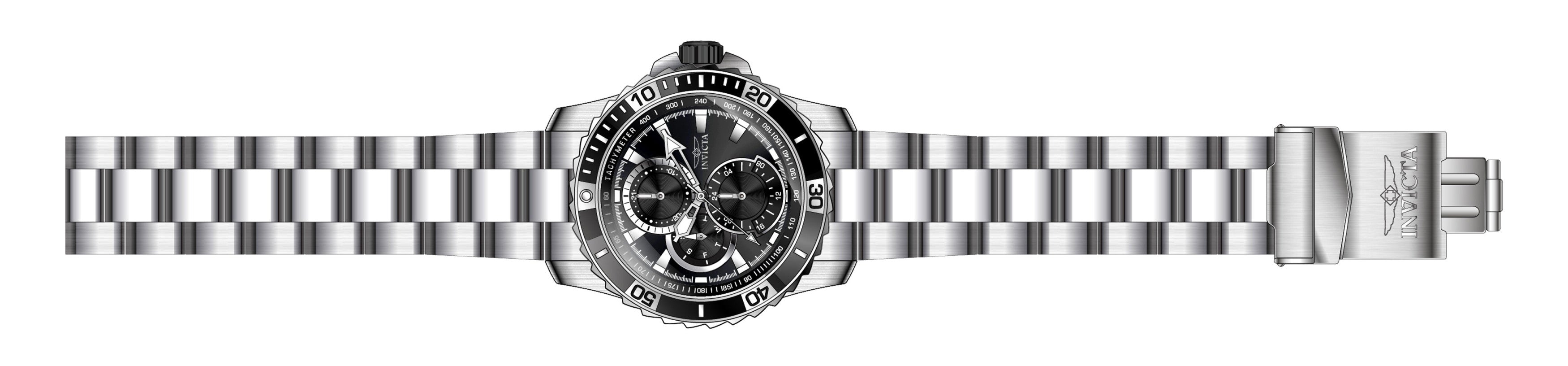 Invicta Pro Diver Quartz Black Dial Watch For Gents - 45745