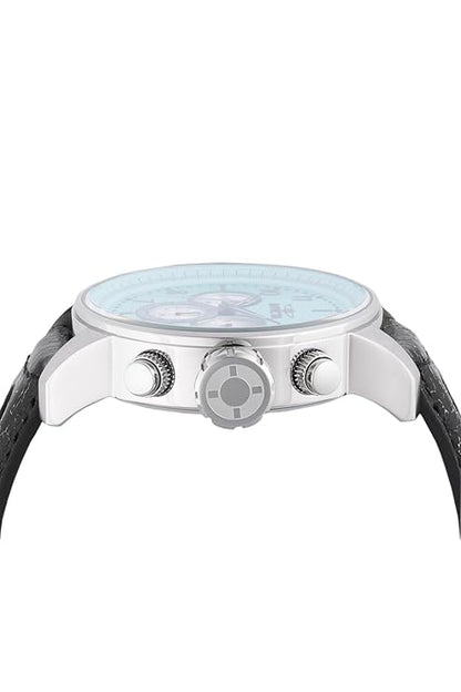 Invicta Leather Analogue Multicolour Dial , Band Color-Black Mens Watch-45908