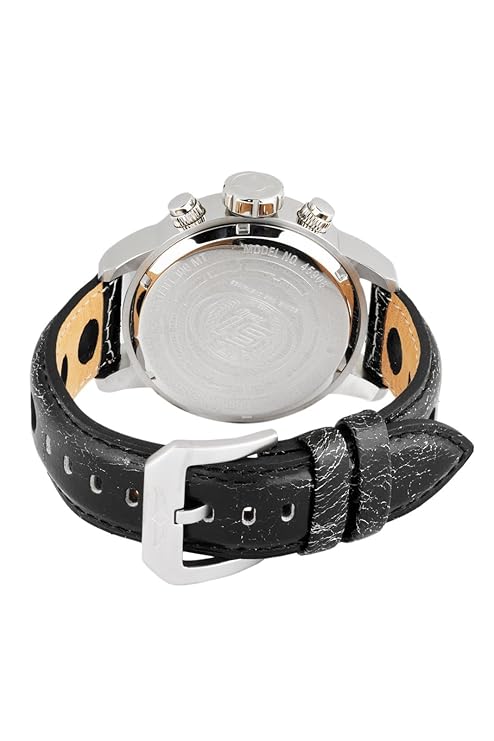 Invicta Leather Analogue Multicolour Dial , Band Color-Black Mens Watch-45908