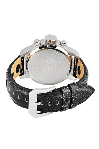 Invicta Leather Analogue Multicolour Dial , Band Color-Black Mens Watch-45908