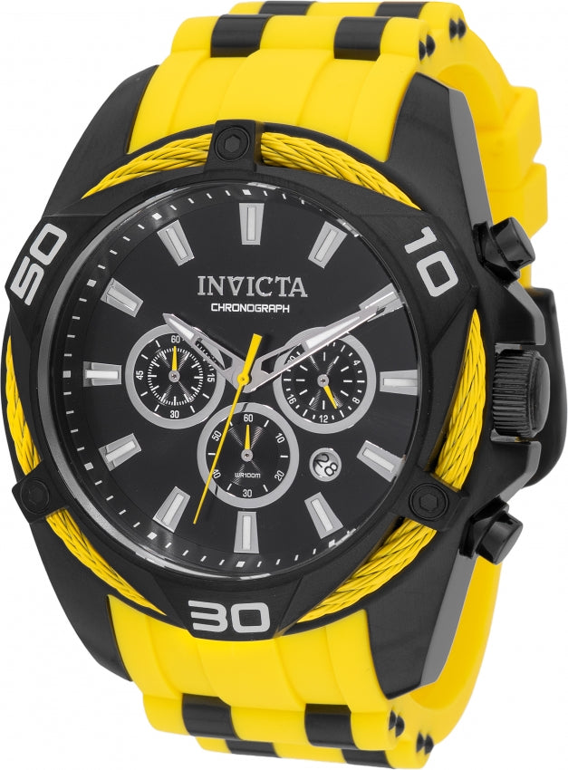 Invicta Bolt Quartz Black Dial Analog Watch For - Gents 46037