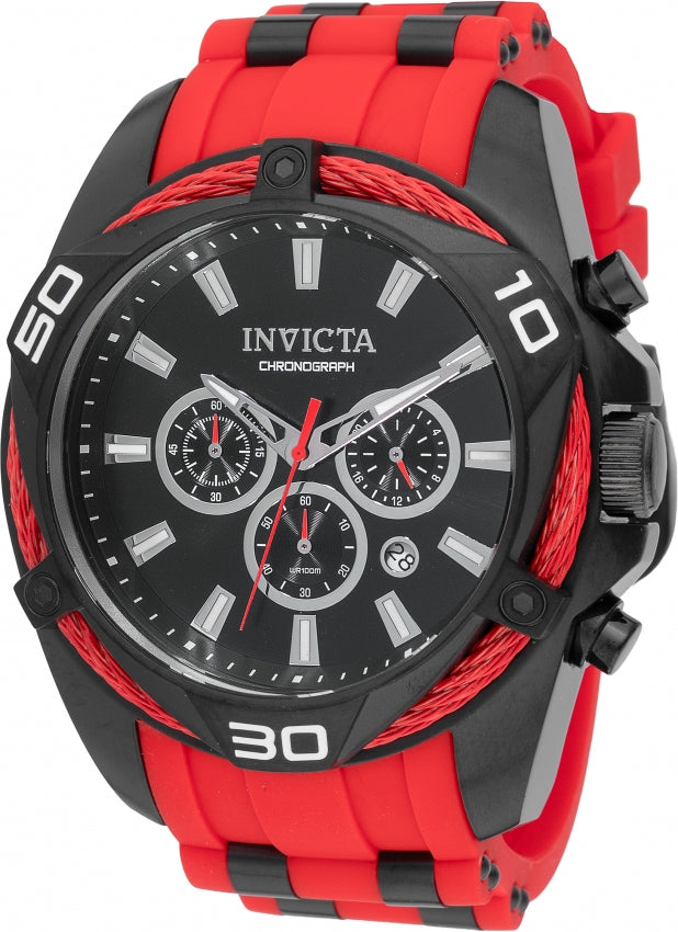 Invicta Bolt Quartz Black Dial Analog Watch For - Gents 46038
