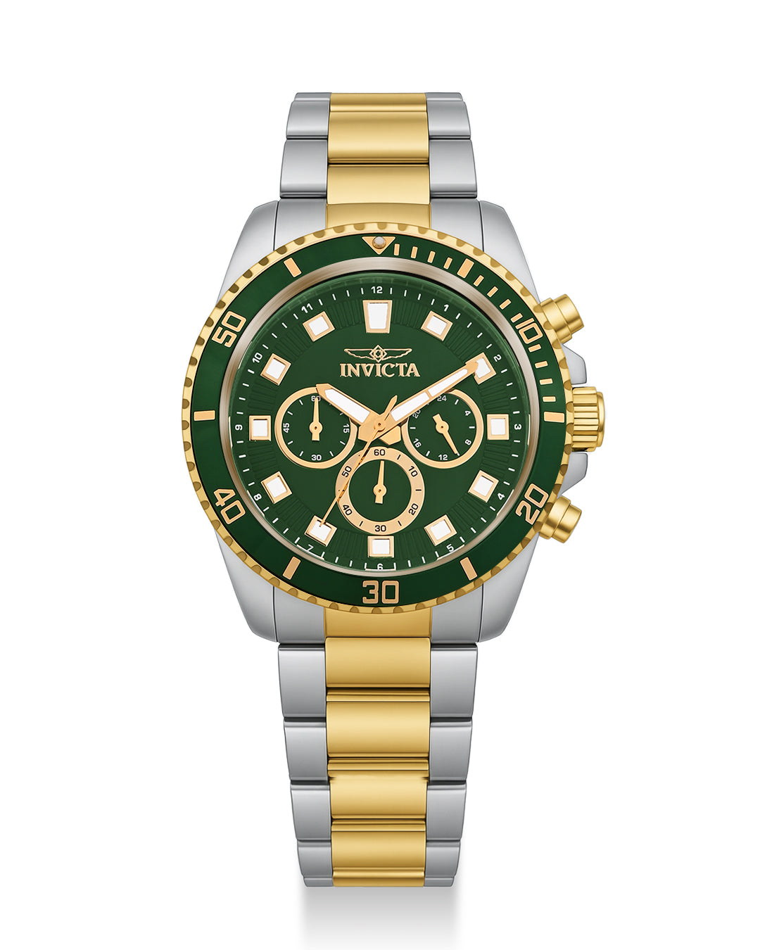 Invicta Pro Diver Quartz Green Dial Gents Watch -   46060